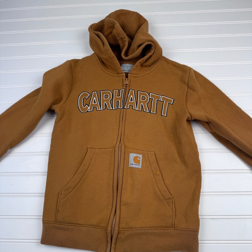 Carhartt Youth Boys 7 Full Zip Hooded Sweatshirt